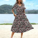 Nadorine Summer Dresses Midi Tiered Casual Dress
