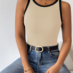 Nadorine 2 Pack Tank Tops Sleeveless Ribbed Shirts