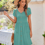 Nadorine Summer Dress Women's Short Sleeve Dresses (DE Only)
