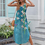 Zeagoo Women's Summer Maxi Dress Casual Sleeveless Sundress