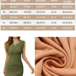 Nadorine Summer Dress Sleeveless Bodycon Mini Dress (DE Only)
