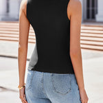 Nadorine Women's Scoop Neck Ribbed Knit Tank Tops