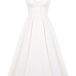 Suspender V-Neck Sleeveless Tutu Maxi Dress