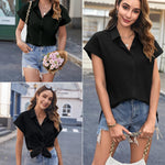 Nadorine Women's Blouse Casual Short Sleeve Shirt (DE Only)