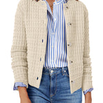 Nadorine Women's Comfy Button Down Knit Cardigan (US Only)