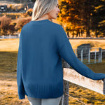Nadorine Women's Open Front Oversized Soft Knit Sweater Cardigan