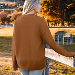 Nadorine Women's Open Front Oversized Soft Knit Sweater Cardigan