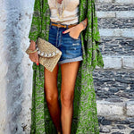 Fashion Casual Beach Vacation Bohemian Cardigan Long Jacket