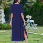 Nadorine Women Floral Summer Dress Casual Beach Dress