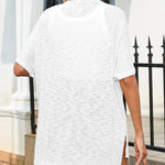 Nadorine 3/4 Sleeve Cardigans Open Front Beach Coverup