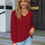 Nadorine Women's Blouses Elegant Long Sleeve Tunic Tops (DE Only)