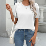 Zeagoo Womens Summer Short Sleeve Tops Pullover Sweaters