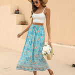 Nadorine Women's Boho Floral Skirt