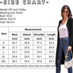 Hooded Long Cardigans Maxi Cardigan with Hood Open Front Lightweight Duster Coat with Pocket - Nadorine (Us Only)