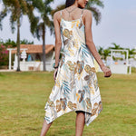 Nadorine Women Midi Dress Bohemian Beach Cover Up Dress
