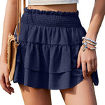 Nadorine Women's Shorts Summer Casual Ruffle Short Trousers