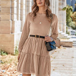 Nadorine Women's Long Sleeve Elegant Velvet Dress (DE Only)