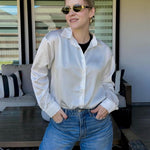 Nadorine Blouses for Women Silk Button Down Shirts