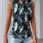 Nadorine Ruched Tank Tops Dressy Casual Shirts