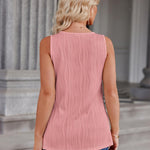 Nadorine Women Summer Tops Cute Tank Tops V Neck 2024 Trendy Fashion Sleeveless Shirts