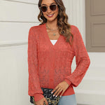 Nadorine Women's Lightweight Crochet Cropped Cardigan