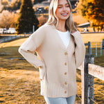 Nadorine Women's Open Front Oversized Soft Knit Sweater Cardigan