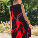 Nadorine Casual Boho Sleeveless Sundresses with Pockets