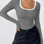 Nadorine Women's Long Sleeve Scoop Neck Shirts