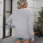 Nadorine Cardigan Long Sleeve Crochet Shrug Soft Knit Sweater