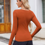 Nadorine Women's Long Sleeve Scoop Neck Shirts