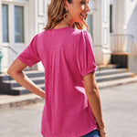 Nadorine Blouse Women's V-Neck Casual T-Shirt (DE Only)