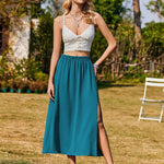 Nadorine Skirt Women's Elegant Printed Skirt Boho Beach Skirt (DE Only)