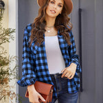 Nadorine Checked Shirt Women's Long Sleeve Costume Blouse (DE Only)