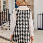 Nadorine Women's Oversized Sweater Vest Dress V Neck Knit Pullover