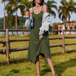 Nadorine Women Midi Dress Bohemian Beach Cover Up Dress