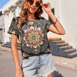 Nadorine T Shirts Women American Flag Tops