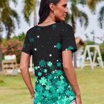 Zeagoo Womens Short Sleeve Tunic Shirts Floral Print Tops