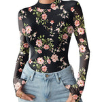 Fashion Slim Fit Mesh Long Sleeve Underwear T-shirt (US Only)