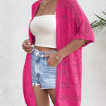 Nadorine Short Sleeve Boho Oversized Knitted Cardigan