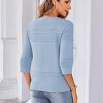 Nadorine 3/4 Sleeve Cropped Cardigan Crochet Shrug