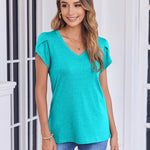 Nadorine Shirts Casual Short Sleeve Tees Dressy Casual Patel Blouses
