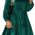 Nadorine Women's Long Sleeve Elegant Velvet Dress (DE Only)