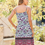 Nadorine Women's Sleeveless Boho Beach Dress Floral Mini Sundress