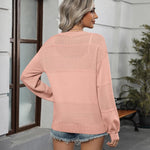 Nadorine Cardigan Long Sleeve Crochet Shrug Soft Knit Sweater