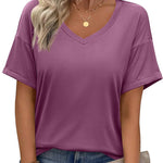 Zeagoo Womens Summer Tops Short Sleeve Casual Shirts Floral Tee