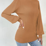 Nadorine Women's Pullover Knitted Pullover Crew Neck Tops