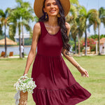 Nadorine Women Summer Dresses Sleeveless Casual Tank Dress