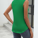 Nadorine Sleeveless Button Down Shirts V Neck Solid Tank Tops
