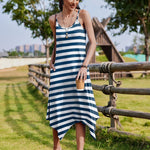 Nadorine Women Midi Dress Bohemian Beach Cover Up Dress