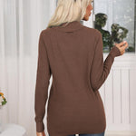 Nadorine Sweaters for Women Long Sleeve Shirts V Neck Knit Pullover